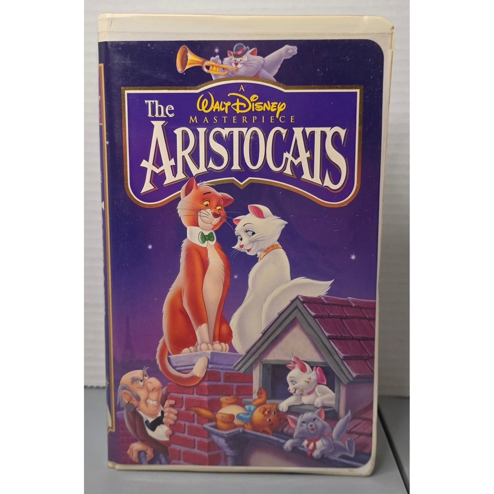 Walt Disney Masterpiece The Aristocats VHS 1996 Clamshell Pre-Owned